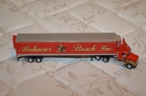 Anheuser Busch Semi Truck with Enclosed Trailer, Red with Silver Top, Corgi