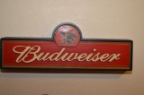 Three Dimensional Budweiser Sign with Anheuser Busch Symbol and Eagle