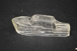 Glass Candy Container of Boat