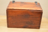 Hinged Wooden Winchester Ammunition Box, Written on the Side is Shot Gun Pa