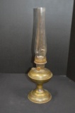 Brass Font and Pedestal Aladdin # 6 Oil Lamp