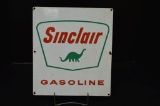 Sinclair Gasoline Square Porcelain Sign, Som Surface Spotting, 13.5 in x 12