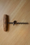 Vintage St. Joseph Brewing Company Beer Bottle Corkscrew Opener with Wooden