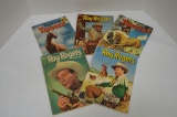 Group of 5 Roy Rogers & Trigger 10 cent Comic Books
