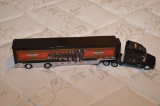 Limited Edition Budweiser Clydesdale Semi Truck with Enclosed Trailer, Blac