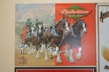 Budweiser Clydesdales Rectangular Metal Sign