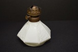 Opaque Glass, Beaded Panels Aladdin Lamp w/o Chimney 5