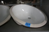 Porcelain Vanity Oval Sink, 19 1/2