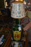 J & B Whiskey 1 Gallon Table Lamp