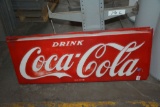Plastic Coca Cola Out Door Front Sign Only, 5'x 23