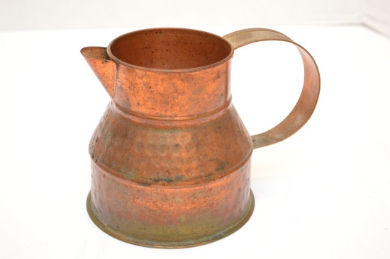 Solid Copper Small Pitcher