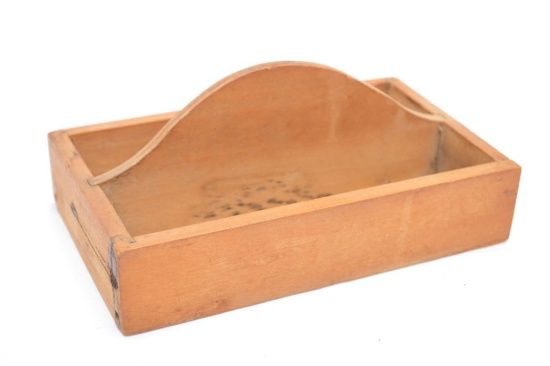 Small Divided Wood Tray Box