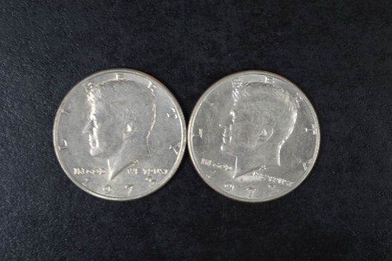 2 - 1973 Kennedy 1/2 Dollars