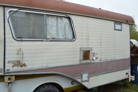 1974 Born Free Camper, 14+ Foot Over Cab Model With Tag Axial, Model BF2050