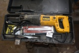 DeWalt Reciprocating Saw, In Case, With Extra Blades