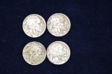 Group of 4 Buffalo Nickels: 1936, 2 - 1937 and 192?