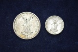 1 - 5 Cent and 1 - 50 Cent 1944 Fillipinas - Military Coins