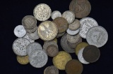 Large Lot of Foreign Coins: Germany, France, Mexico, Japan and Others