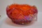 Orange Pink Carnival Bowl - Starburst Pattern