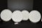 4 White Custard Bicentennial Fenton Plates