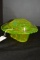 Vaseline Frog Candy Dish 8