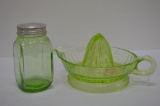 Clear Green Spice Shaker and Juicer