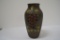 Goofus Like Vase w/ Grape and Leaf Design 9 1/2