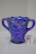 Carnival Glass Double Handled - Strawberry Pattern: 5