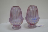 Pink Carnival Fairy Lamps - Fenton