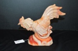 Large Slag Rooster Figure