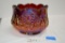 Pink Carnival Starburst Scalloped Edge Crimp Dish/Bowl 6