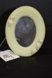 Oval Hand painted and Signed Picture Frame 4 1/2