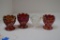 4 Imperial Glass Fluted Edge Toothpick Holders