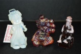 3 Clown Figurines: 1 Red Carnival 