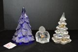 Fenton Trees and Angels Cobalt and Clear