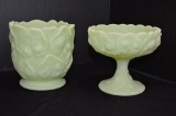 Lime Sherbet Vase 5 1/2