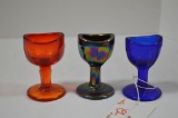 3 Assorted Eye Wash Cups: 2 by Boyd