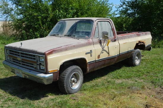 1985 Chevy Scottsdale Pickup, Diesel, Sold AS IS - Has 2 New Batteries - Won't Start