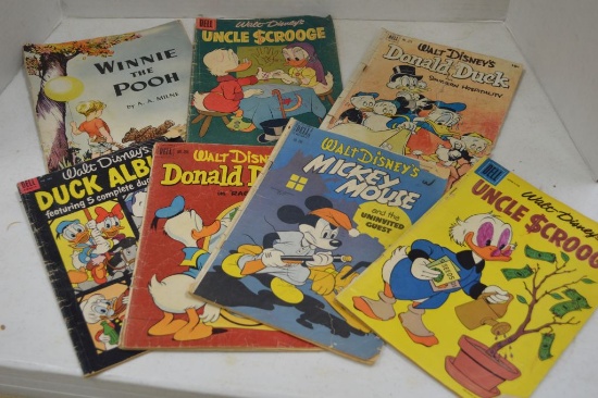 Group of 7 Disney 10 cent Comic Books