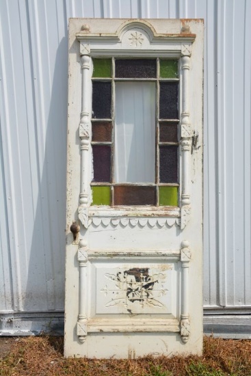 Vintage Stain Glass Door