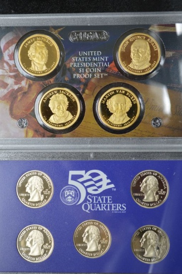 2008 United States Mint Proof Set: 1 - Presidential $1 Coin Proof Set, 1 -