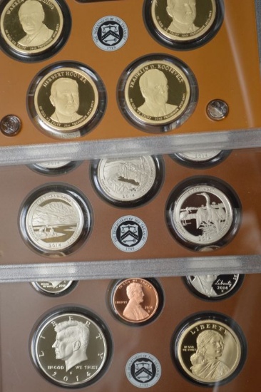 2014 United States Mint Silver Proof Set