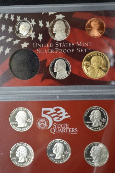 2004 "50 State Quarter" United States Mint Silver Proof Set - Missing Half
