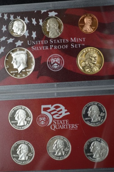2002 "50 State Quarter" United States Mint Silver Proof Set