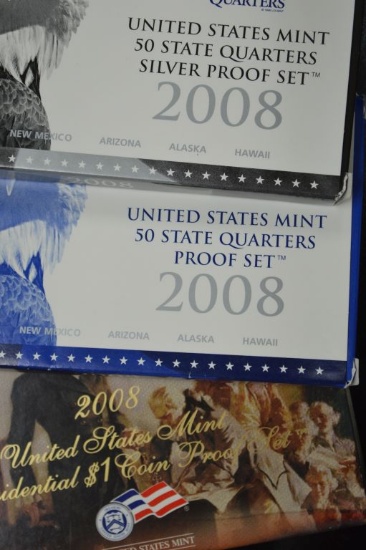 1 - 2008 United States Mint Presidential $1 Coin Proof Set, 1 - United Stat