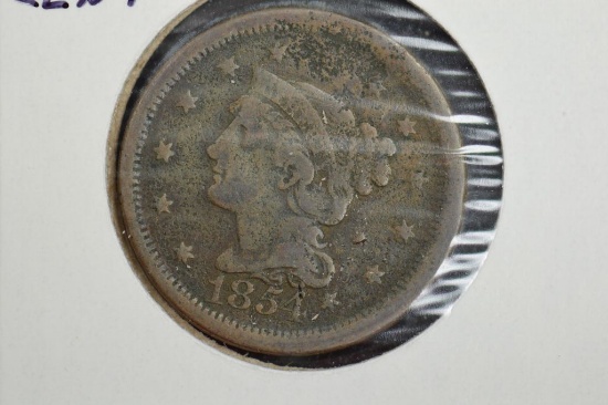 1854 Large One Cent
