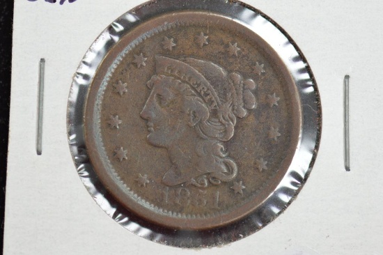 1851 Large One Cent