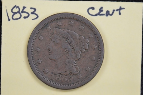 1853 One Cent Piece