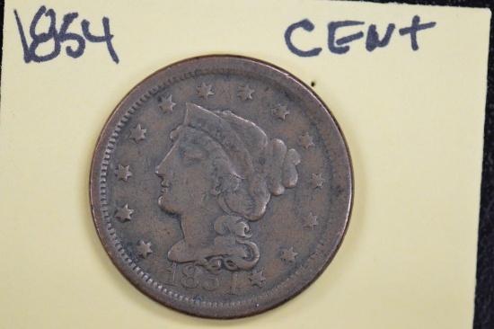 1854 One Cent Piece