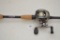 Mojo Bass 7' Rod, Cork Handle, With Bass Pro Shop JMX10HC Reel